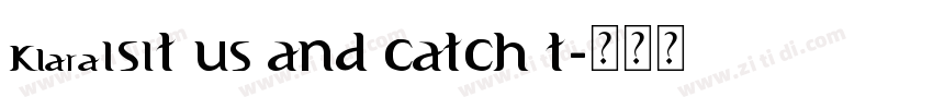 Visit us and catch t字体转换